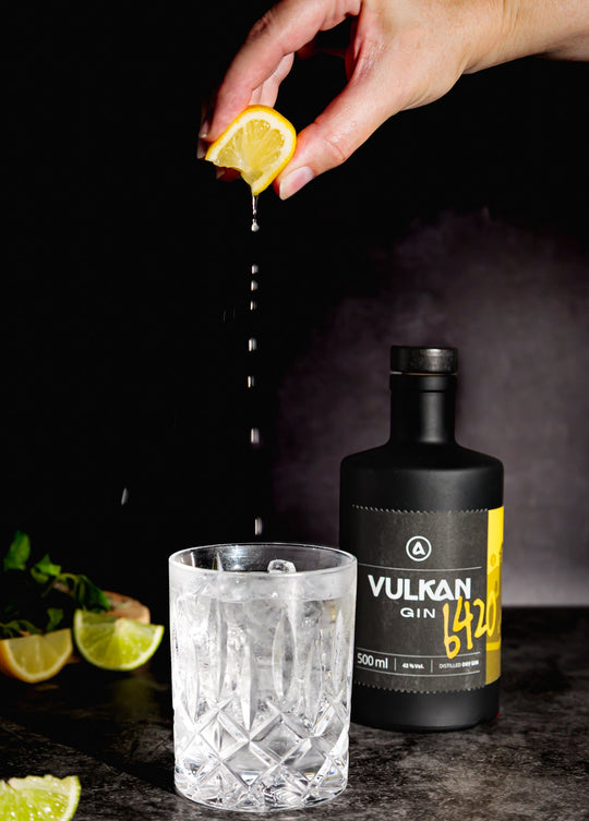 Vulkan-Gin 6420 – Zitrone Limette Dry Gin - 500ml