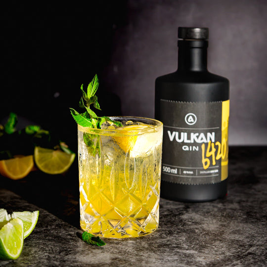Vulkan-Gin 6420 – Zitrone Limette Dry Gin - 500ml