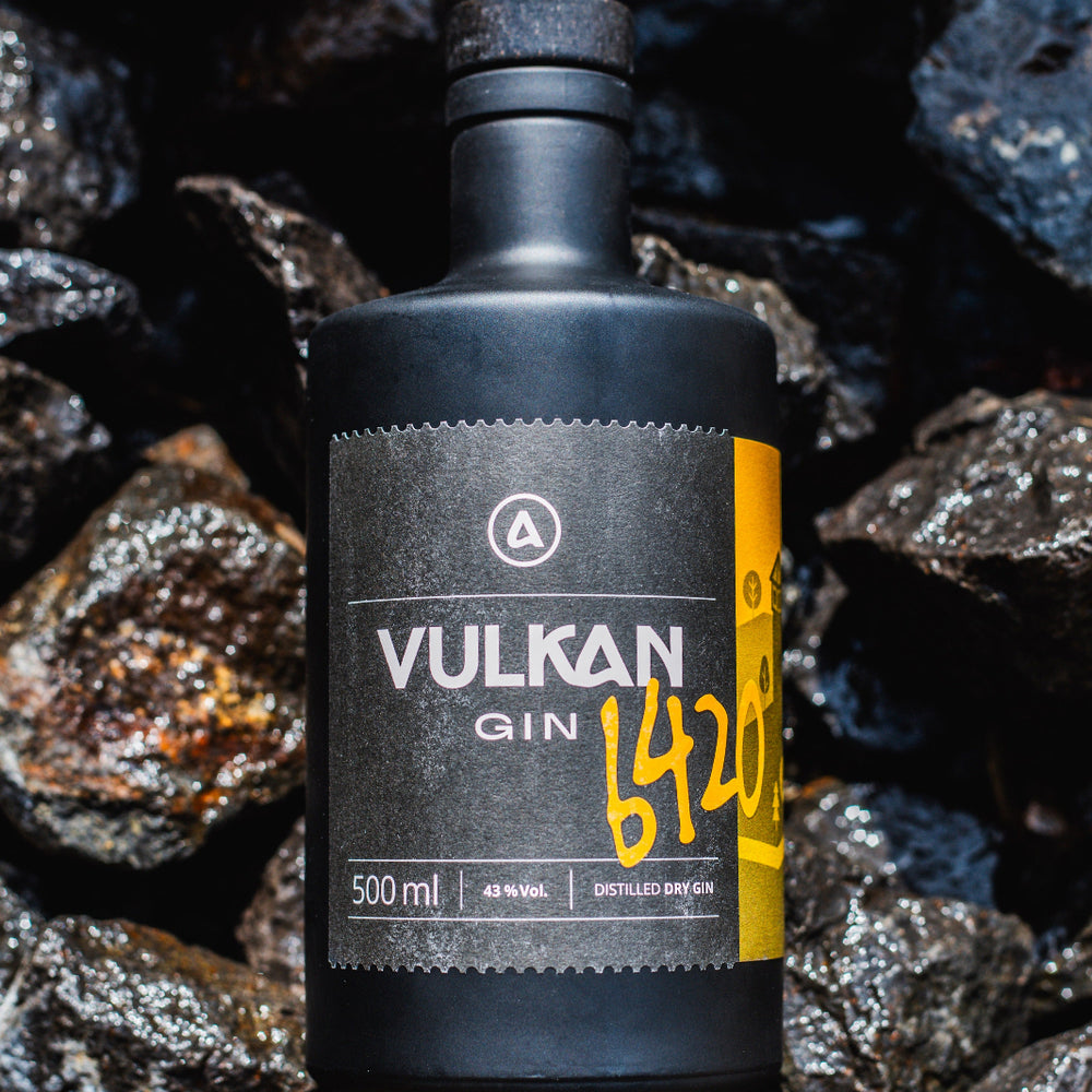 Vulkan-Gin 6420 – Zitrone Limette Dry Gin - 500ml