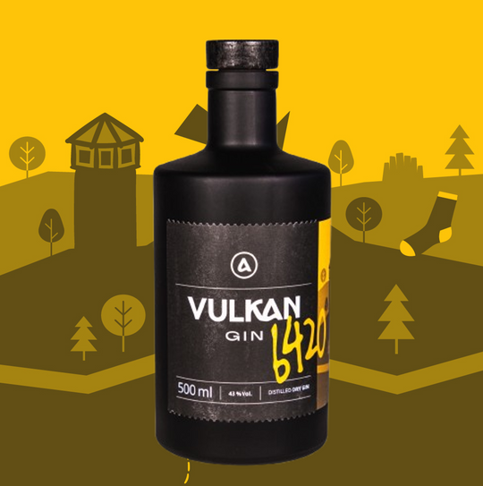 Vulkan-Gin 6420 – Zitrone Limette Dry Gin - 500ml